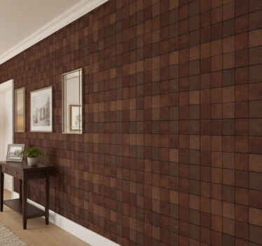 Stone wallpaper small rustic brick design - TenStickers