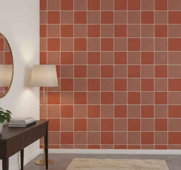 墙纸 石 西耶那瓷砖 - TenStickers