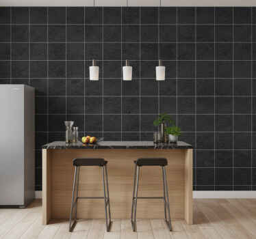 Tile effect wallpaper old and rusty squares - TenStickers