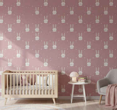 Tapete kinderzimmer im pinken boho-muster - TenStickers