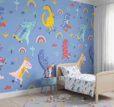 Tapet copii scenă de skateboard - TenStickers