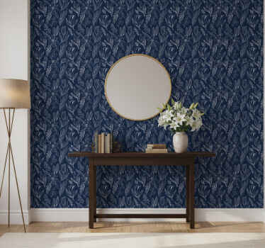 Tapet hol model floral cu crini fără cusături - TenStickers