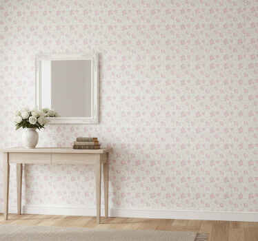 Tapet hol trandafiri roz delicati - TenStickers