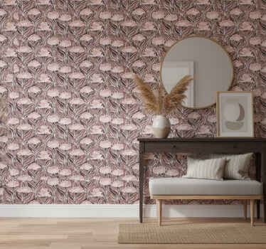 Papier peint couloir motifs beiges élégants - TenStickers