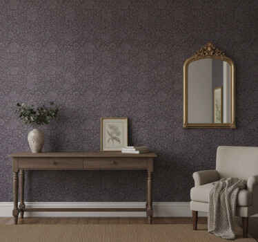 Papier peint couloir motif gris élégant - TenStickers