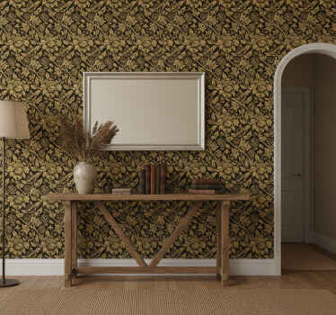 Papier peint couloir motif beige classique - TenStickers