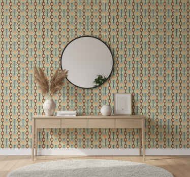 Papier peint couloir motif pétales abstraits - TenStickers