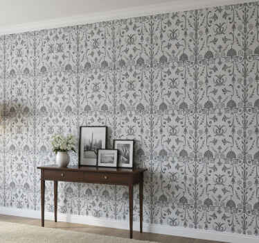 Papier peint couloir arrangements botaniques élégants - TenStickers