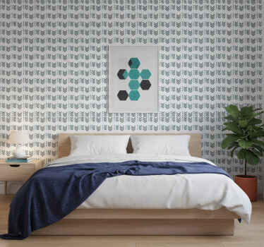 Carta da parati nordica frecce blu - TenStickers