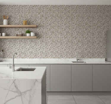 Carta da parati texture motivo ciottoli - TenStickers