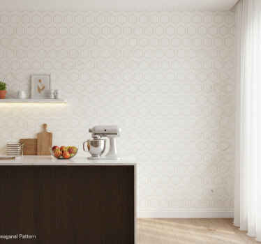 Carta da parati texture motivo esagonale geometrico - TenStickers