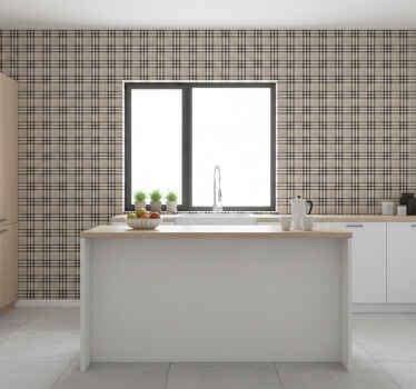 Texture pattern wallpaper classic checkered design - TenStickers