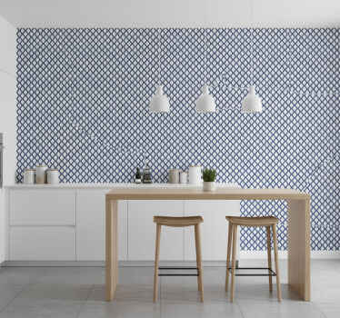 Muster tapete geometrisches gittermuster - TenStickers