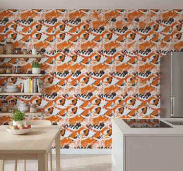 Muster tapete mit abstraktem kreis-motiv - TenStickers