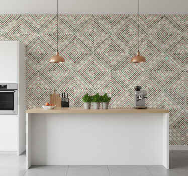 Muster tapete mit geometrischen formen - TenStickers