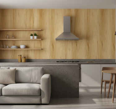 Muster tapete mit organischer holzstruktur - TenStickers