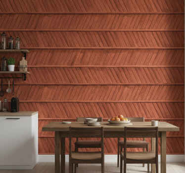 Muster tapete fischgrät holzoptik - TenStickers