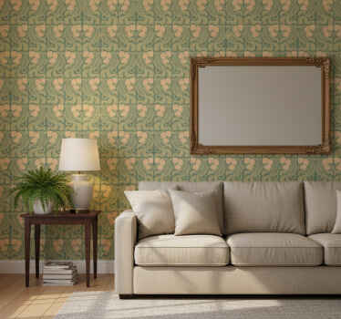 Classic wallpaper art nouveau design - TenStickers