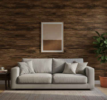 Rustikalni tapeti z rjavimi črtami - TenStickers