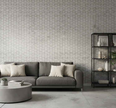 Rustikalni tapeti geometrijski cementni industrijski dekor - TenStickers