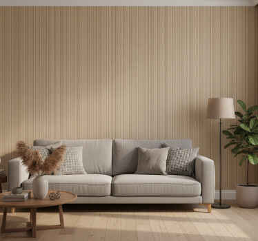 Papel tapiz para sala imitación fibra natural - TenVinilo