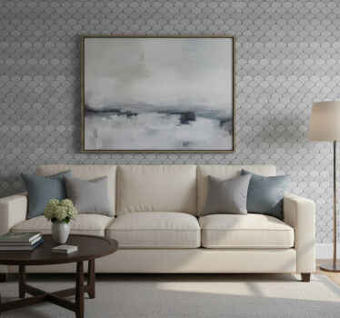 Carta da parati soggiorno superficie a scollature - TenStickers