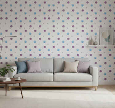 Carta da parati soggiorno cerchi colorati vivaci - TenStickers