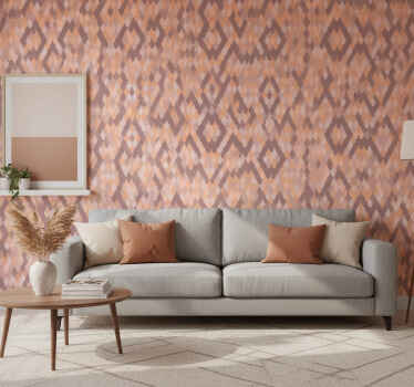 Carta da parati soggiorno motivi diamante geometrici - TenStickers