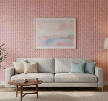 Carta da parati soggiorno copertura tavolo ondulata - TenStickers