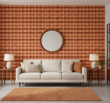 Carta da parati vintage motivo quadrato anni 70 - TenStickers