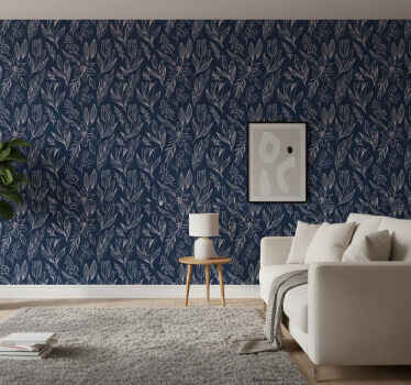 Carta da parati floreale motivo a gigli senza cuciture - TenStickers