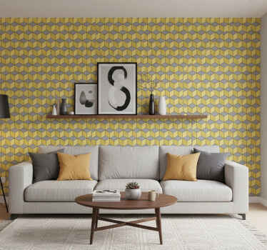 Carta da parati geometrica quadrati pantone - TenStickers