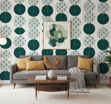 Wallpaper geometric glamour style geometric art - TenStickers