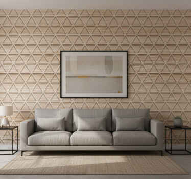 Wallpaper geometric elevated triangle designs - TenStickers