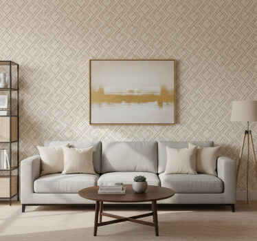 Wallpaper geometric stylish linear design - TenStickers