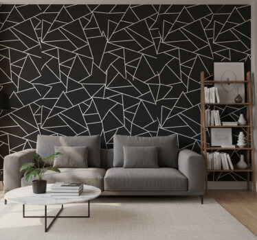 Wallpaper geometric abstract angular design - TenStickers