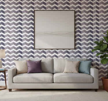 Wallpaper geometric chevron pattern design - TenStickers