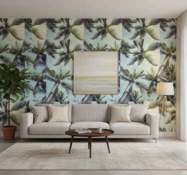 Tapete baum mit palmen von unten - TenStickers