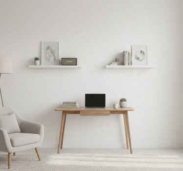 Tapeta do biura biała przezroczysta - TenStickers