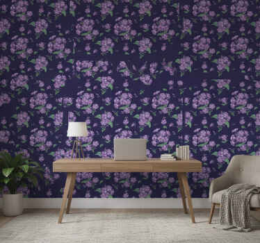 Tapeta do biura fioletowa - TenStickers