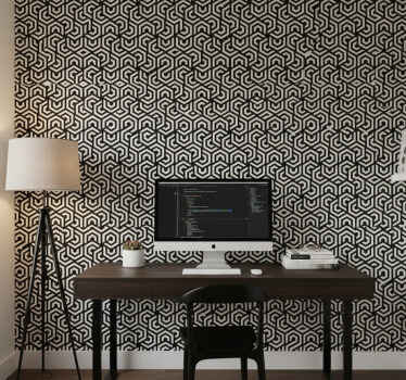 Tapeta do biura w hipnotyzujący wzór - TenStickers