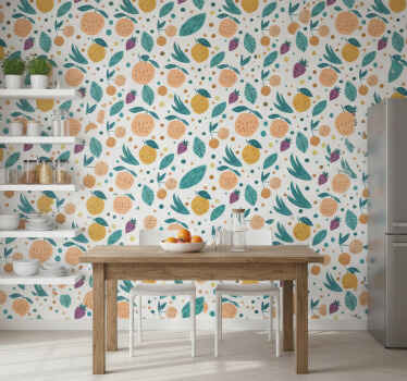 Fruit flavours kitchen wallpaper - TenStickers