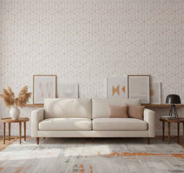 Papier peint moderne octogones différents - TenStickers