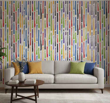 Papier peint moderne motif coloré - TenStickers