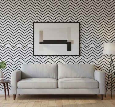 Papier peint moderne motif chevron - TenStickers