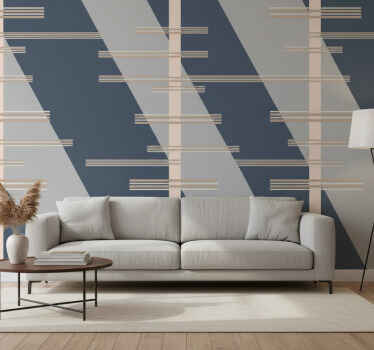 Papier peint moderne thème lignes géométriques - TenStickers