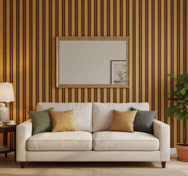 Papier peint moderne motif rayé vintage - TenStickers