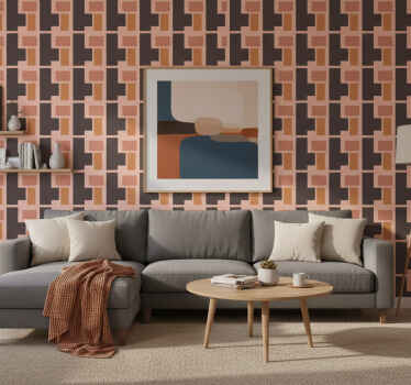 Carta da parati moderna motivo geometrico - TenStickers
