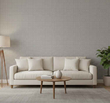 Carta da parati moderna motivo a pois grigi - TenStickers