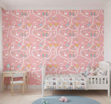 Tapet copii castele și unicorni - TenStickers